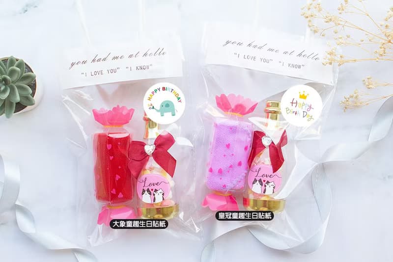 活動小禮物 糖果毛巾+貓起來愛LOVE香檳糖果瓶(迷你粉彩棉花糖)