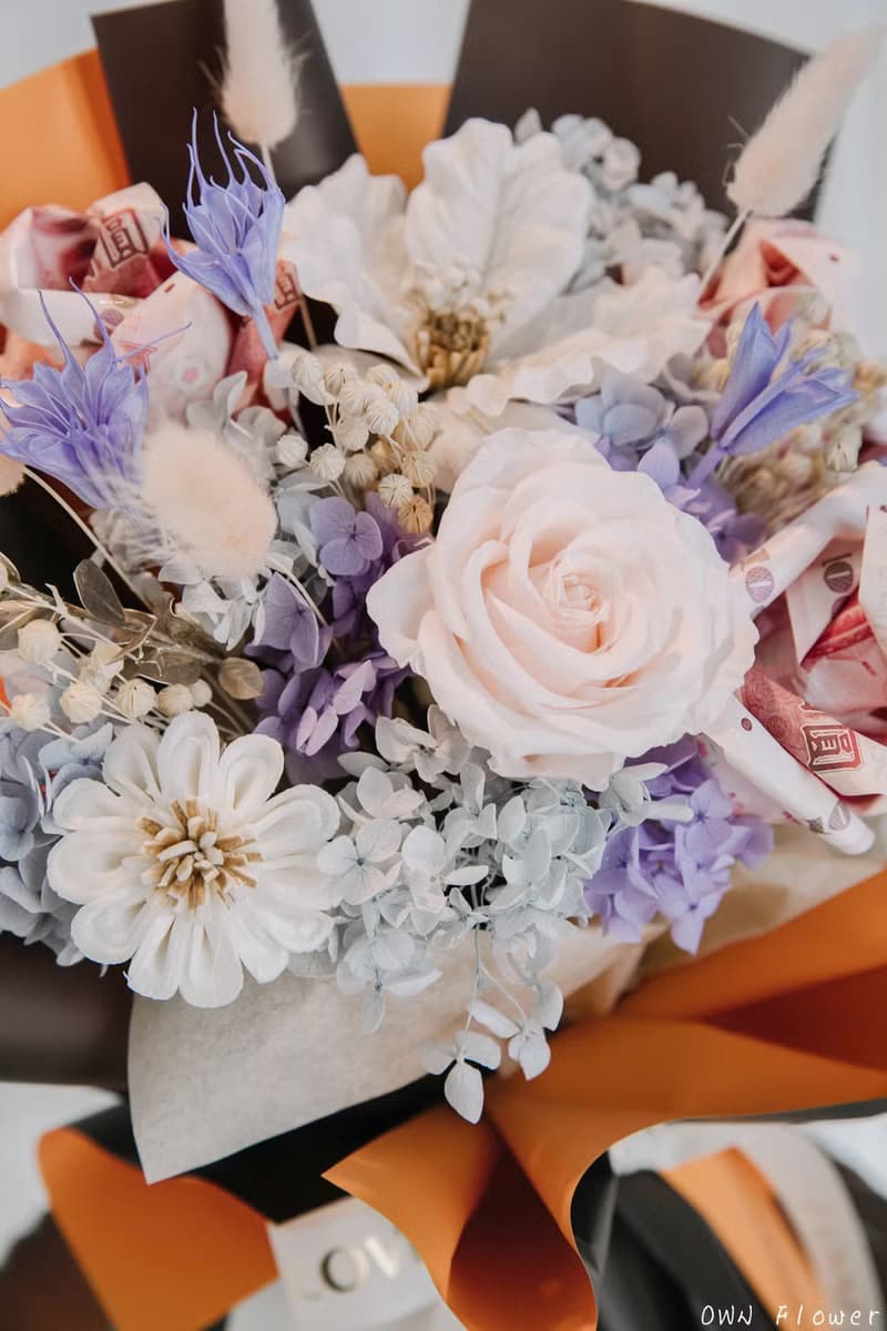 愛馬仕花束/錢花束/有錢花花束/鈔票花束/生日花束/生日禮物/禮物