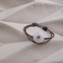 幸運平安扣・青紫冰種翡翠手鍊・緬甸玉 ・天然石