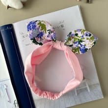 紫色花卉嬰兒髮帶 新生兒禮  彌月禮