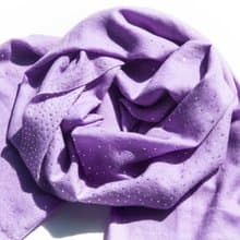 喀什米爾Cashmere 水鑽羊絨圍巾 純羊毛圍巾披巾 戒指絨披肩-星空