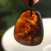 【VVEDA AMBER】茶珀流淌紋無優化琥珀墜/茶珀/可能有植物內容物