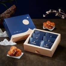 焦糖冰心蝴蝶酥-6入裝禮盒 (附提袋)