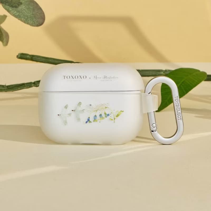 Meow illustration鳥語花香強悍防摔AirPods保護套