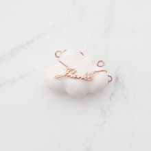 【姓名項鍊】中英文數字、符號 |純銀 × k金手工項鍊| 大員囡仔