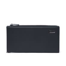 【金安德森】個性主宰 橫式磁扣拉鍊長夾-黑色