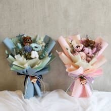 G81/ 苔蘚小熊花束/ 畢業花束