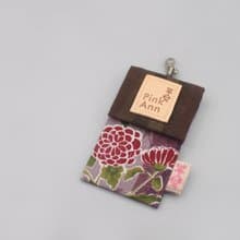 平安經典卡包-祝福花束(紫) 復古典雅,日本布,悠遊卡包直接感應