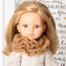 Openwork scarf for dolls, doll clothes, 娃娃衣服 针织围巾 给我女儿的礼物 人形 娃娃配件 娃娃 冬季服装