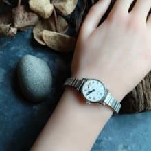 稀有AVIA 彈性錶帶 藍鋼針古董錶 機械手上鍊錶