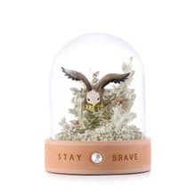 心靈守護神-Stay brave 玻璃罩擺件生日情人聖誕交換彌月療癒老鷹