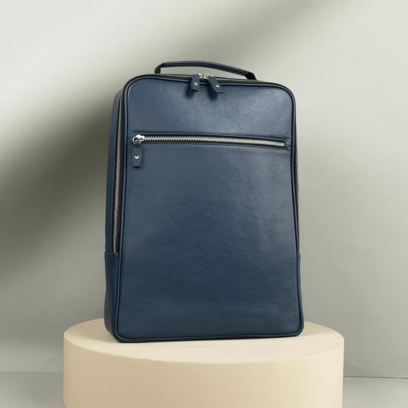 Black Leather Backpack
