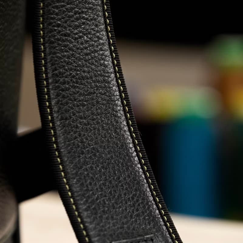 Black Leather Backpack