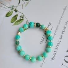 希望之石/綠草莓天河石手鍊