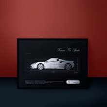 【專屬 訂製禮】刻劃回憶汽車掛畫 - 車側款