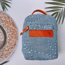 雙面三用包/看楓葉的小刺蝟/手提/斜背/胸包/歐洲進口刺繡布