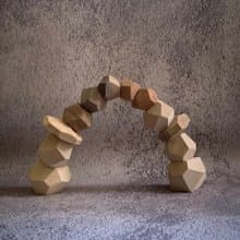 Simple Balance 平衡木石頭 | 多角度疊疊樂 台灣手工 可加購雷雕