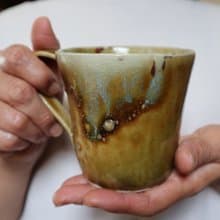 マグカップ　茶色　コーヒーカップ