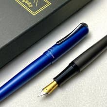3952老山羊-BON1 藍砂/鐵砂 雙色鋼尖鋼筆