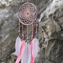 【限量】花語時光丨Dreamcatcher 手作編織 捕夢網丨掛飾-粉紫