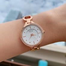 復古珠寶扣石英女士手錶