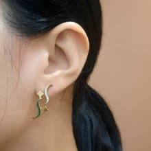 波光粼粼星河燦爛不對稱設計耳飾 | 設計師永續VitalitéJewelry