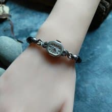 稀有Elgin 串珠帶銀珠 10k包金 真鑽古董錶 機械手上鍊錶