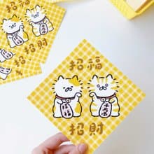 【獨家組合】3小喵咪招財貓春聯/斗方4入組
