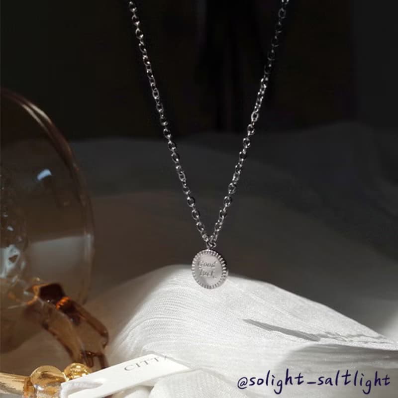 【SoLight鹽青】Googlucky幸運項鍊-銀  SL156、SL157