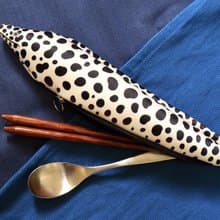 豆腐鯊點點 spot whale shark 海鰻收納包-白色款 (餐具袋/筆袋)