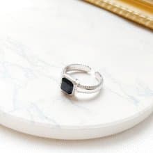 黑曜石925純銀戒指 (貴族爵士系列) 輕珠寶 活動圍 另有耳環選購