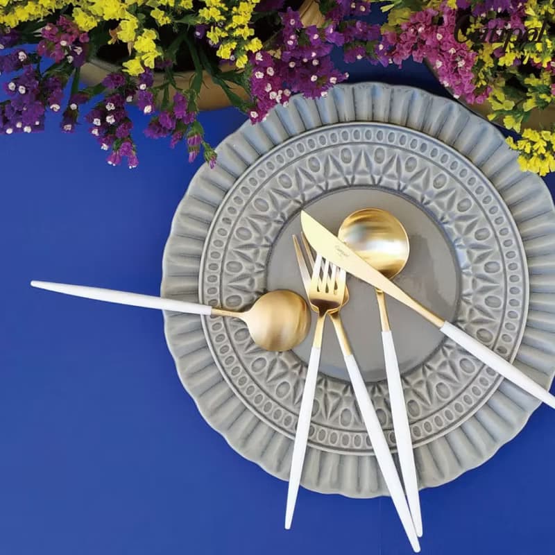 葡萄牙 Cutipol  GOA 白金 12.5CM 咖啡匙