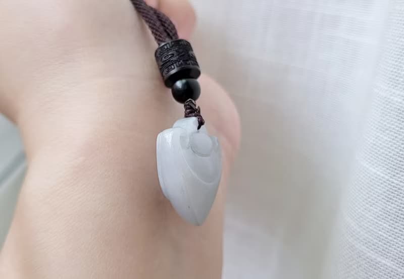 親翠 天然翡翠 冰睛底桃心鎖秀氣優雅項鍊