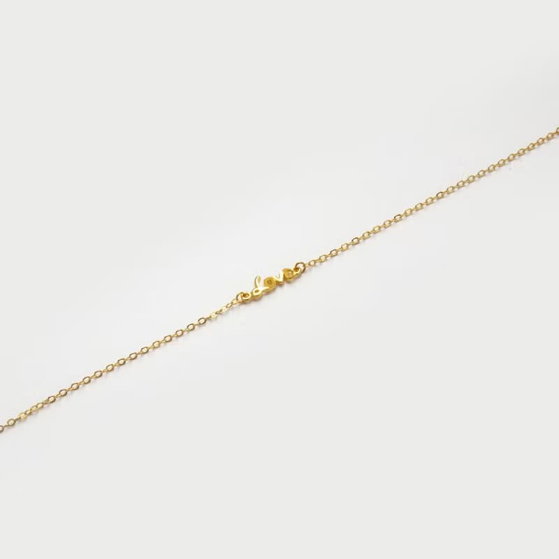 藏寶箱金飾 9999黃金純金 愛 LOVE 傳情 字母 手鍊 手環