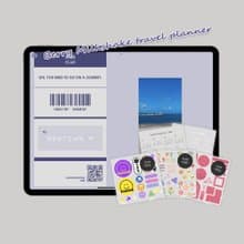 旅遊計畫電子手帳【漿果奶昔】/Goodnotes模板/iPad/旅行日記