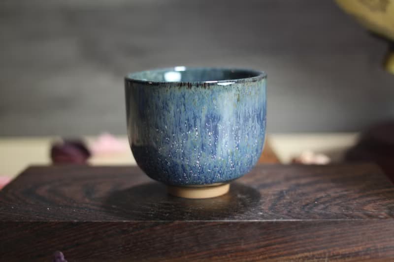 【母親節禮物】90ml 天目釉 直身圓口茶杯 酒杯 鶯歌名家葉敏祥作