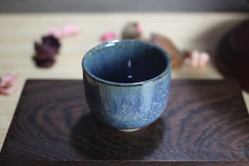 【母親節禮物】90ml 天目釉 直身圓口茶杯 酒杯 鶯歌名家葉敏祥作