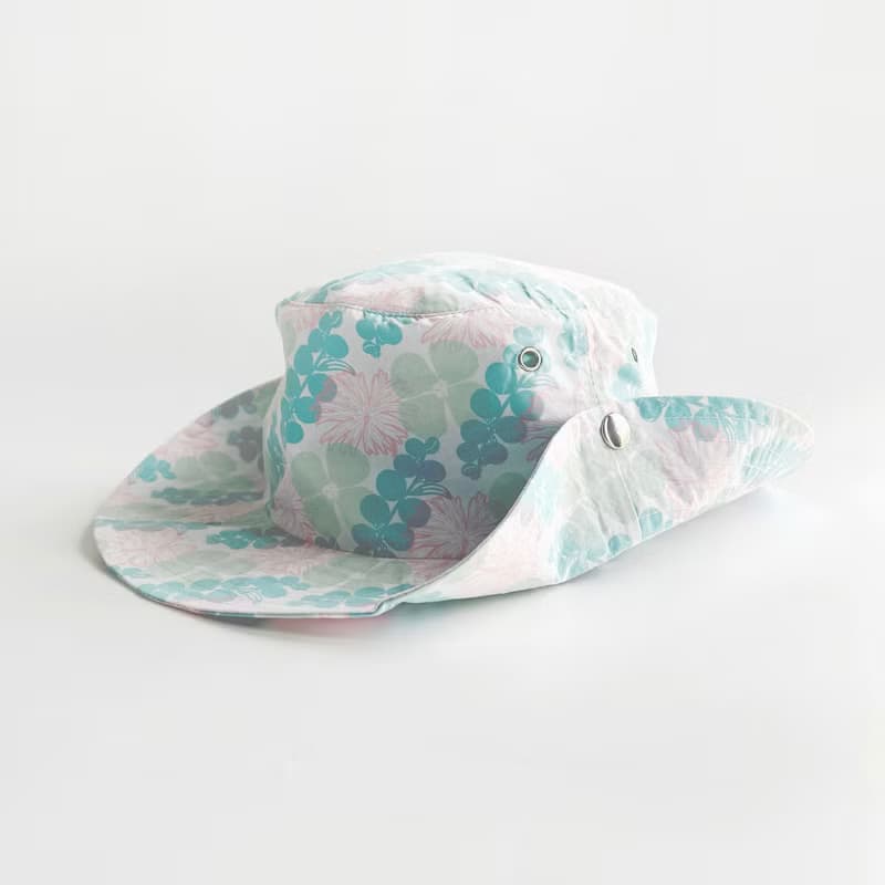 蕨印休閒登山帽 - 白色清新款 | 帽子 登山帽 漁夫帽 防風繩 送禮
