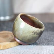 【送禮好物】110ml 天目釉 柴燒茶杯 鶯歌名家葉敏祥手工作品