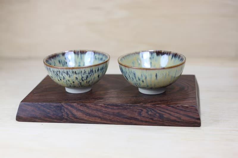 【送禮好物】60ml 錯落 天目釉 圓滿對杯 鶯歌名家葉敏祥作品