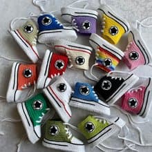 Baby Booties Crochet Converse Unisex Crochet Baby Booty Shoe Shower Gift newborn
