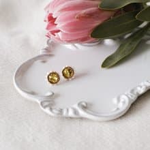 芒星寶石耳環 施華洛世奇 SWAROVSKI 鑽 淡水珍珠 編織耳環