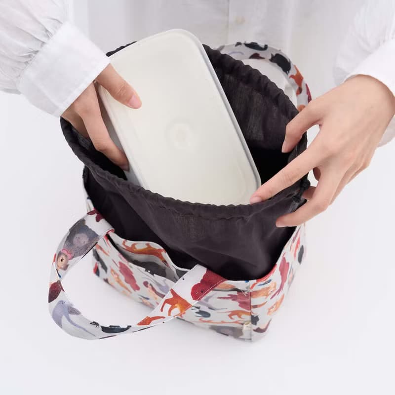 束口便當袋/藝術家聯名/印花樂 x Soupy Tang/寵物派對