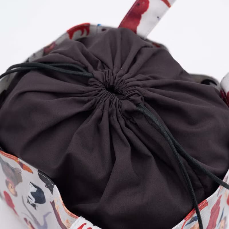 束口便當袋/藝術家聯名/印花樂 x Soupy Tang/寵物派對