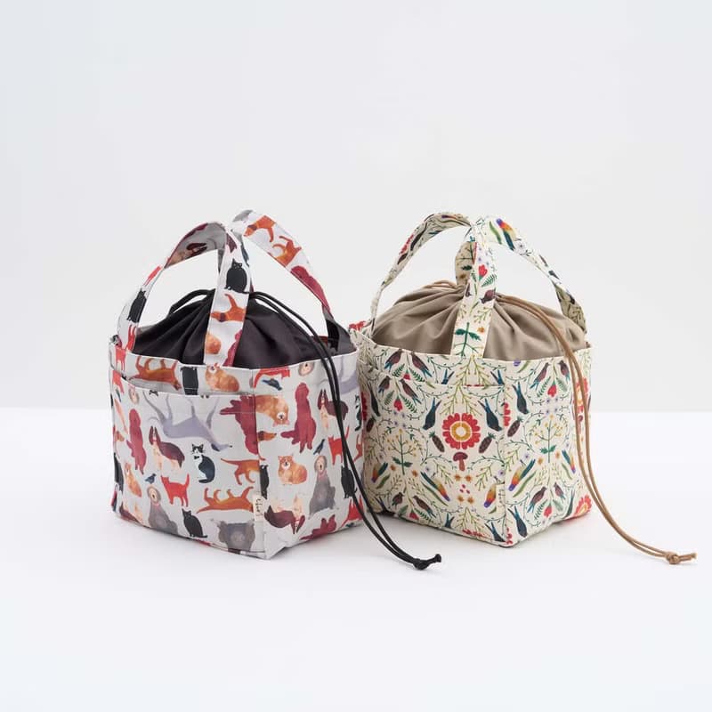 束口便當袋/藝術家聯名/印花樂 x Soupy Tang/寵物派對