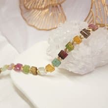 虹語。彩色碧璽手鍊