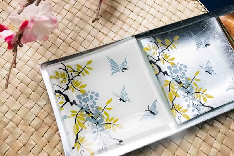 銀行VIP 指定禮【蝴蝶莊園-4件組】點心盤│金箔盤│日系