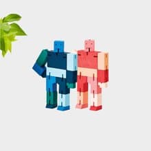 Cubebot 酷比人【漸層小型】木製變形積木機器人益智設計療癒玩具