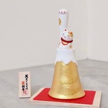 日本【RYUKODO】授權-好運金富士山招財貓|禮物|聖誕禮盒|入厝