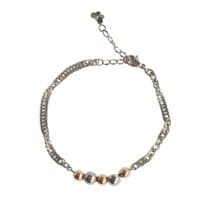 珠圓蝶飛 純鈦手鍊 (抗敏/永不變質/FreeSize)